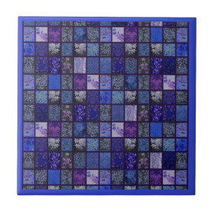Patchwork in Deep Blue Fliese
