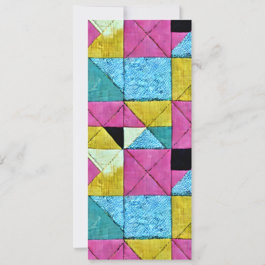 Patchwork Inspiriert Generic All Purpose-Party Einladung (Rückseite)