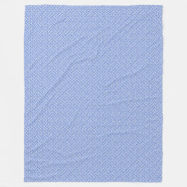 Patchwork Israel Flag Pattern Fleecedecke