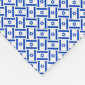 Patchwork Israel Flag Pattern Fleecedecke (Ecke)