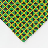 Patchwork Jamaica Flag Pattern Fleecedecke (Ecke)