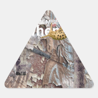 Patchwork Junk Journal Dreieckiger Aufkleber