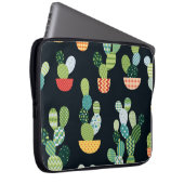 Patchwork-Kaktus-Pflanze Nahtloses Muster Laptopschutzhülle (Vorne Rechts)