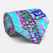 Patchwork Kariert 2f Krawatte (Gerollt)