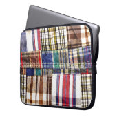 Patchwork Kariert Laptopschutzhülle (Vorderseite Links)