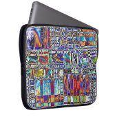 Patchwork Kariert Laptopschutzhülle (Vorne Rechts)
