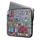 Patchwork Kariert Laptopschutzhülle (Vorderseite Links)