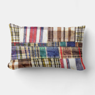 Patchwork Kariert Lendenkissen