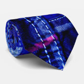 Patchwork karierte 3 krawatte (Gerollt)