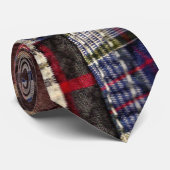 Patchwork kariertes 1 krawatte (Gerollt)