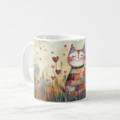 Patchwork Katze Valentine Kaffeetasse (Vorderseite Links)