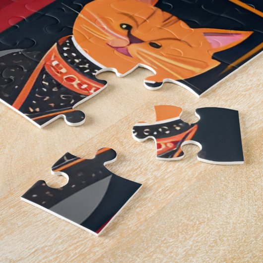 Patchwork Katzen AI Art Puzzle (Seite)