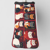 Patchwork-Katzendecke Golf Headcover (Rotieren 90)