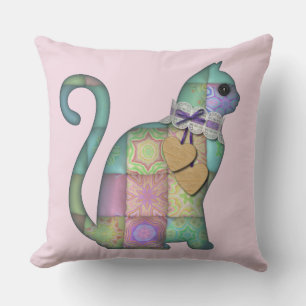 Patchwork-Katzenkissen Kissen