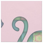 Patchwork-Katzenprint Stoff (Nahaufnahme)