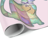 Patchwork-Katzenverpackungspapier Geschenkpapier (Rolleneckpunkt)