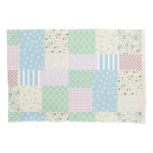 Patchwork Kissenbezug (Vorderseite)