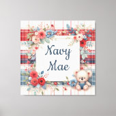 Patchwork Koala Coordinating Canas Print Leinwanddruck (Vorderseite)