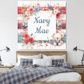Patchwork Koala Koordinierende Canas Druck Leinwanddruck (Insitu (Schlafzimmer))