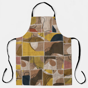 Patchwork-Kollage-Quilt: gemischter Druck. Schürze