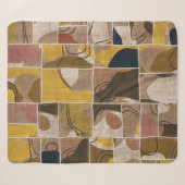 Patchwork-Kollage-Quilt: gemusterter Druck. Sherpadecke (Vorderseite (Horizontal))