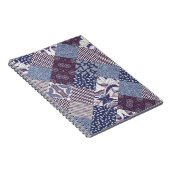 Patchwork-Kritzelei: Nahtloses Vintage-Boho-Muster Notizblock (Rechte Seite)