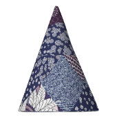 Patchwork-Kritzelei: Nahtloses Vintage-Boho-Muster Partyhütchen (Rechts)