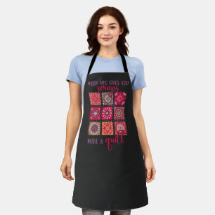 Patchwork Kunst und Handwerk Schürze