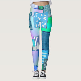 Patchwork-Leggings Leggings