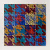 Patchwork-Leinwand: imitiertes Vintage-Muster. Puzzle (Horizontal)