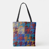 Patchwork-Leinwand: imitiertes Vintage-Muster. Tasche (Rückseite)