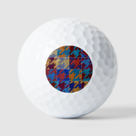 Patchwork-Leinwand: Nachahmung Vintager Muster. Golfball (Vorderseite)