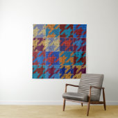 Patchwork-Leinwand: Nachahmung Vintager Muster. Wandteppich (Beispiel)