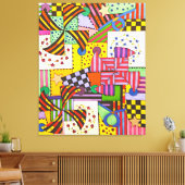 Patchwork Leinwanddruck (Insitu (Wohnzimmer))