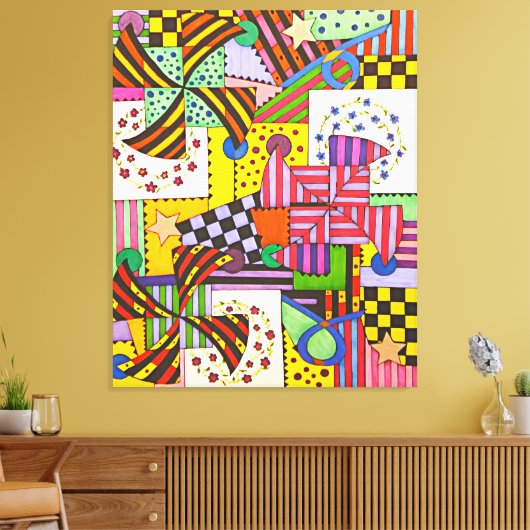 Patchwork Leinwanddruck (Insitu (Wohnzimmer))