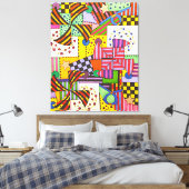 Patchwork Leinwanddruck (Insitu (Schlafzimmer))