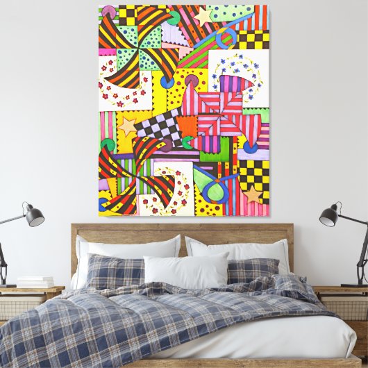 Patchwork Leinwanddruck (Insitu (Schlafzimmer))