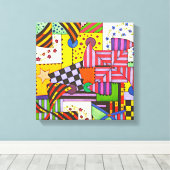 Patchwork Leinwanddruck (Insitu (Holzboden))