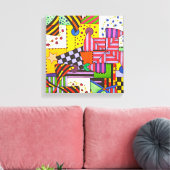 Patchwork Leinwanddruck (Insitu (Wohnzimmer))