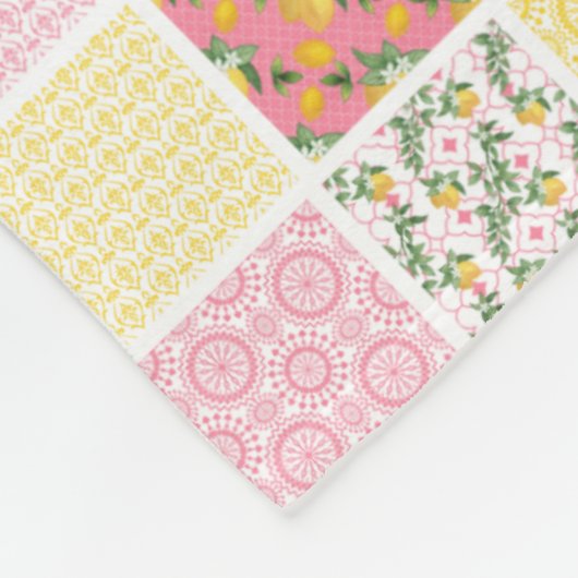 Patchwork Lemon Fleecedecke (Ecke)