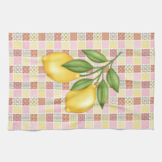 Patchwork Lemon Geschirrtuch (Horizontal)
