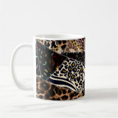 Patchwork Leopard: Ethnic Lining Design. Kaffeetasse (Links)