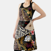 Patchwork Leopard: Ethnic Lining Design. Schürze (InSitu)