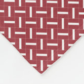 Patchwork Lettland Flaggenmuster Fleecedecke (Ecke)