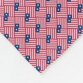 Patchwork Liberia Flag Pattern Fleecedecke (Ecke)