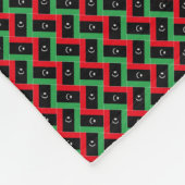 Patchwork Libyen Flag Pattern Fleecedecke (Ecke)