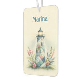 Patchwork Lighthouse Coastal Floral Scene Autolufterfrischer (Links)