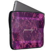 Patchwork-lila personalisierte Laptop-Hülse Laptopschutzhülle (Vorne Rechts)