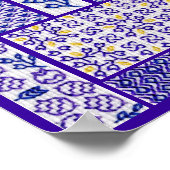 Patchwork Lila Poster (Ecke)