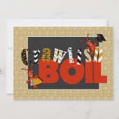 Patchwork Lilie Crawfish Boil Abschluss Einladung (Vorderseite)